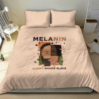 Melanin Every Shade Slays Bedding Set African Women