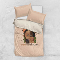 Melanin Every Shade Slays Bedding Set African Women