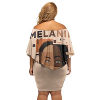 Melanin Every Shade Slays Off Shoulder Short Dress African Women