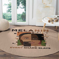 Melanin Every Shade Slays Round Carpet African Women