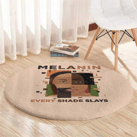 Melanin Every Shade Slays Round Carpet African Women