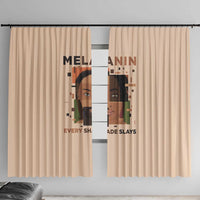 Melanin Every Shade Slays Window Curtain African Women