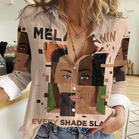 Melanin Every Shade Slays Women Casual Shirt African Women