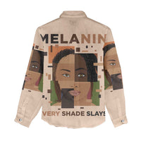 Melanin Every Shade Slays Women Casual Shirt African Women