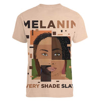 Melanin Every Shade Slays Women V-Neck T-Shirt African Women