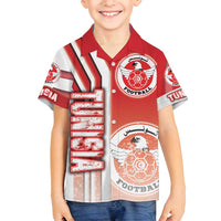 Tunisia Football Family Matching Off Shoulder Short Dress and Hawaiian Shirt Eagles of Carthage Soccer - Road To Champion