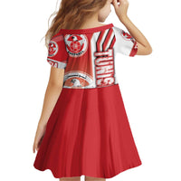 Tunisia Football Kid Short Sleeve Dress Eagles of Carthage Soccer - Road To Champion