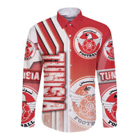 Tunisia Football Long Sleeve Button Shirt Eagles of Carthage Soccer - Road To Champion