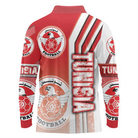 Tunisia Football Long Sleeve Polo Shirt Eagles of Carthage Soccer - Road To Champion