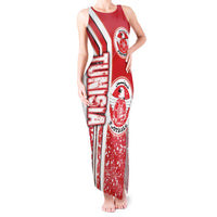Tunisia Football Tank Maxi Dress Eagles of Carthage Soccer - Road To Champion