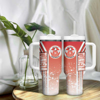 Tunisia Football Tumbler With Handle Eagles of Carthage Soccer - Road To Champion