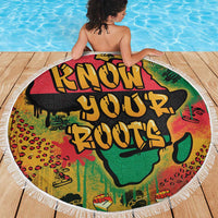 African Map Graffiti Beach Blanket Know You Roots - Wonder Print Shop