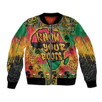 African Map Graffiti Bomber Jacket Know You Roots - Wonder Print Shop