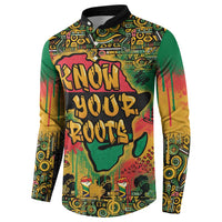 African Map Graffiti Button Sweatshirt Know You Roots - Wonder Print Shop