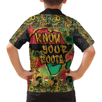 African Map Graffiti Family Matching Long Sleeve Bodycon Dress and Hawaiian Shirt Know You Roots - Wonder Print Shop