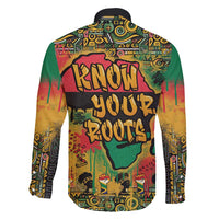 African Map Graffiti Family Matching Long Sleeve Bodycon Dress and Hawaiian Shirt Know You Roots - Wonder Print Shop