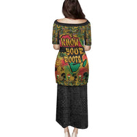 African Map Graffiti Family Matching Puletasi and Hawaiian Shirt Know You Roots - Wonder Print Shop