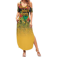 African Map Graffiti Family Matching Summer Maxi Dress and Hawaiian Shirt Know You Roots - Wonder Print Shop