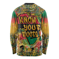 African Map Graffiti Long Sleeve Shirt Know You Roots - Wonder Print Shop