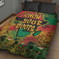 African Map Graffiti Quilt Bed Set Know You Roots - Wonder Print Shop