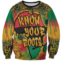 African Map Graffiti Sweatshirt Know You Roots - Wonder Print Shop