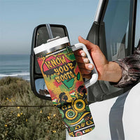 African Map Graffiti Tumbler With Handle Know You Roots - Wonder Print Shop