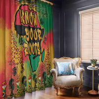 African Map Graffiti Window Curtain Know You Roots - Wonder Print Shop