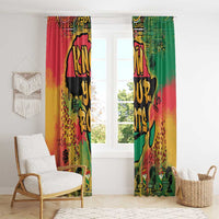 African Map Graffiti Window Curtain Know You Roots - Wonder Print Shop