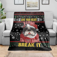Give Your Heart Pitbull Dog Blanket The Will Never Break It