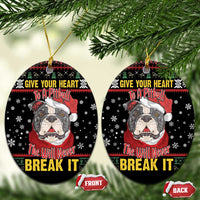 Give Your Heart Pitbull Dog Ceramic Ornament The Will Never Break It - Wonder Print Shop