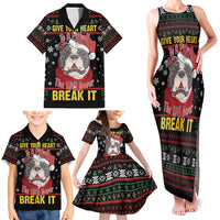 Give Your Heart Pitbull Dog Family Matching Tank Maxi Dress and Hawaiian Shirt The Will Never Break It - Wonder Print Shop
