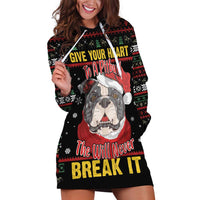 Give Your Heart Pitbull Dog Hoodie Dress The Will Never Break It - Wonder Print Shop