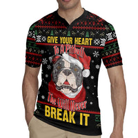 Give Your Heart Pitbull Dog Rugby Jersey The Will Never Break It - Wonder Print Shop