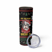 Give Your Heart Pitbull Dog Skinny Tumbler The Will Never Break It - Wonder Print Shop