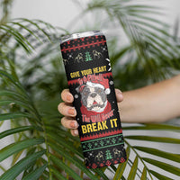 Give Your Heart Pitbull Dog Skinny Tumbler The Will Never Break It - Wonder Print Shop