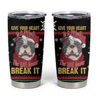 Give Your Heart Pitbull Dog Tumbler Cup The Will Never Break It - Wonder Print Shop