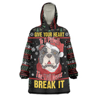 Give Your Heart Pitbull Dog Wearable Blanket Hoodie The Will Never Break It - Wonder Print Shop
