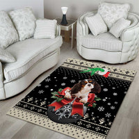 Cavalier King Charles Spaniel Xmas Ball Area Rug Christmas Dog Lovers - Wonder Print Shop