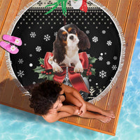 Cavalier King Charles Spaniel Xmas Ball Beach Blanket Christmas Dog Lovers - Wonder Print Shop