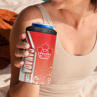 Canada Football 4 in 1 Can Cooler Tumbler Canucks Soccer - Road To Champion