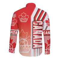Canada Football Long Sleeve Button Shirt Canucks Soccer - Road To Champion