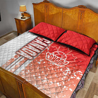 Canada Football Quilt Bed Set Canucks Soccer - Road To Champion