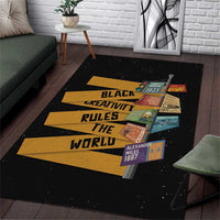 Black Creativity Rules The World Area Rug African Creativity - Wonder Print Shop