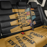 Black Creativity Rules The World Back Car Seat Cover African Creativity - Wonder Print Shop