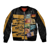 Black Creativity Rules The World Bomber Jacket African Creativity - Wonder Print Shop