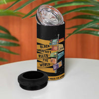 Black Creativity Rules The World 4 in 1 Can Cooler Tumbler African Creativity - Wonder Print Shop