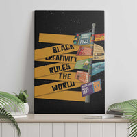 Black Creativity Rules The World Canvas Wall Art African Creativity - Wonder Print Shop
