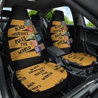 Black Creativity Rules The World Car Seat Cover African Creativity - Wonder Print Shop