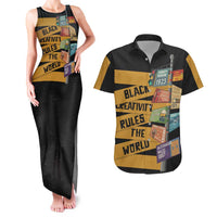 Black Creativity Rules The World Couples Matching Tank Maxi Dress and Hawaiian Shirt African Creativity - Wonder Print Shop