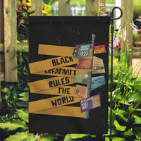 Black Creativity Rules The World Garden Flag African Creativity - Wonder Print Shop